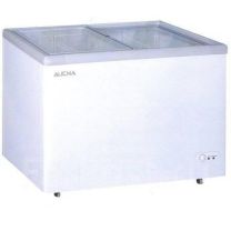 Austune AD-100F Flat Top Chest Freezer Sliding Flat Glass