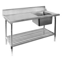 Right Inlet Single Sink Dishwasher Bench SSBD7-1800R/A