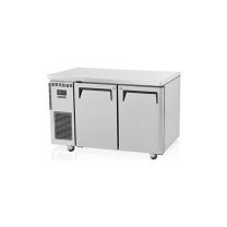 SKIPIO SUF12-2 Stainless Steel 2 Solid Door  Undercounter Freezer